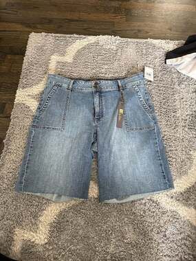 KUT from the Kloth Jenny Bermuda Utility Denim Shorts